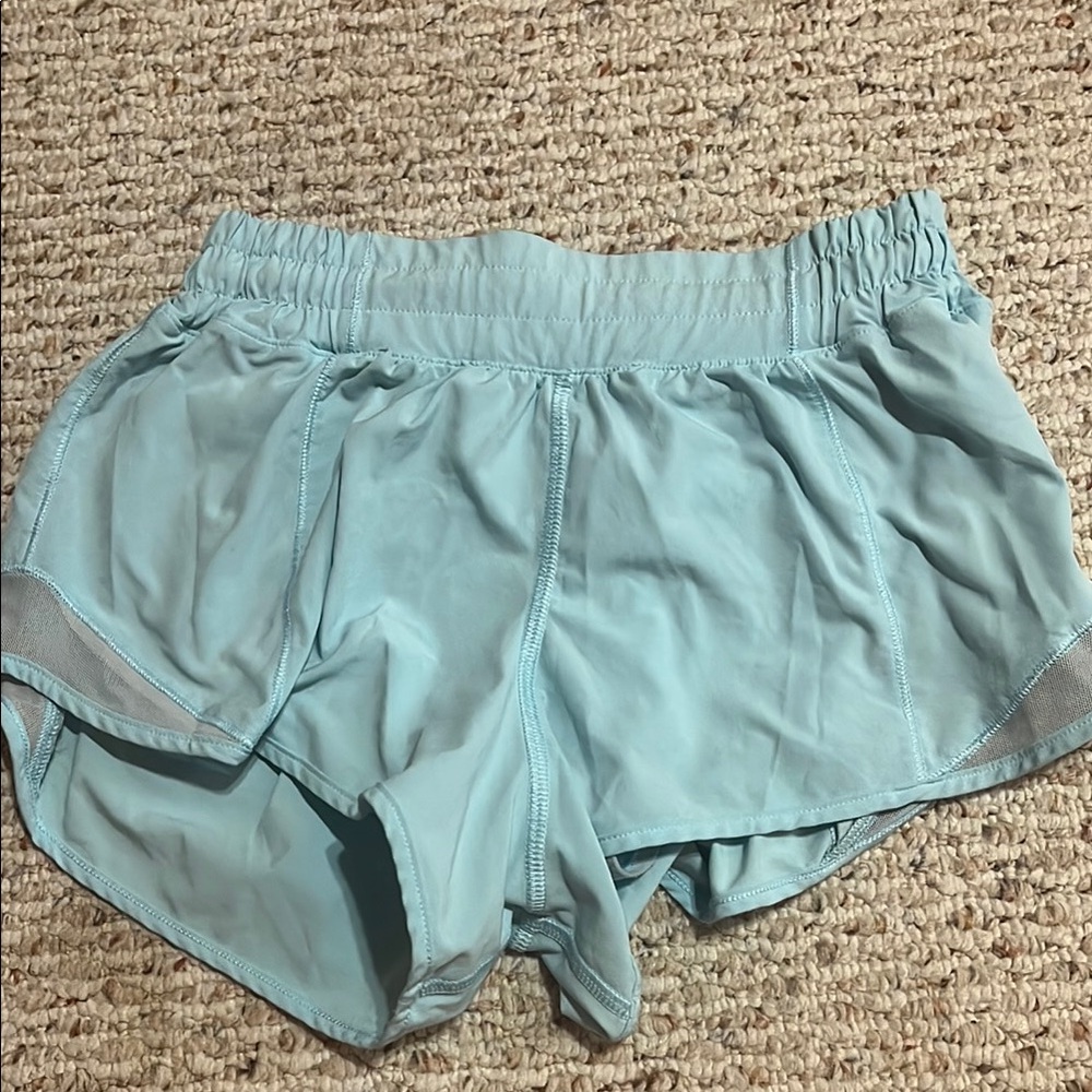 Lululemon light blue hotty hot 2.5 inch shorts